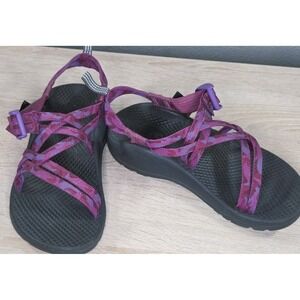 Chaco Kids ZX Strap Sandals Purple Pink Adjustable Hiking Sandals US 2 EU 33